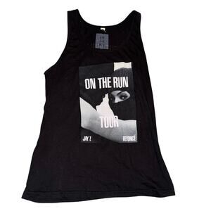 AMERICAN APPAREL Beyoncé  / Jay Z On The Run 2014 Tour Graphic Tank Size M